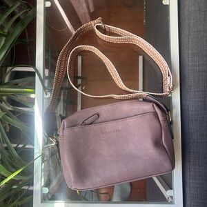 Mauve Crossbody Bag with Adjustable Strap